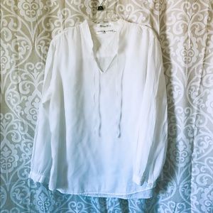 Tommy Hilfiger White peasant blouse